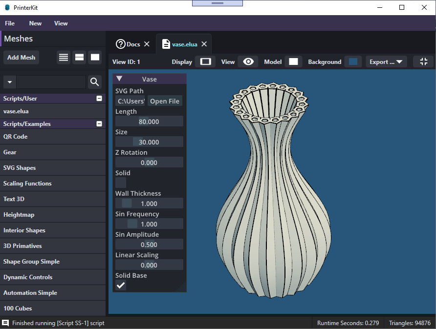 Custom Vase Render